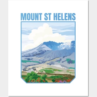 Mount Saint Helens Washington Posters and Art